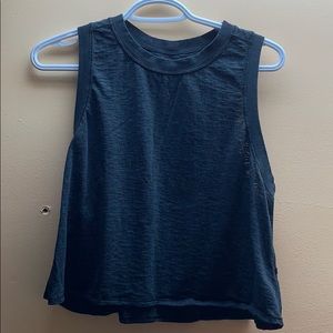 Lulu lemon crop top shirt, slightly see through